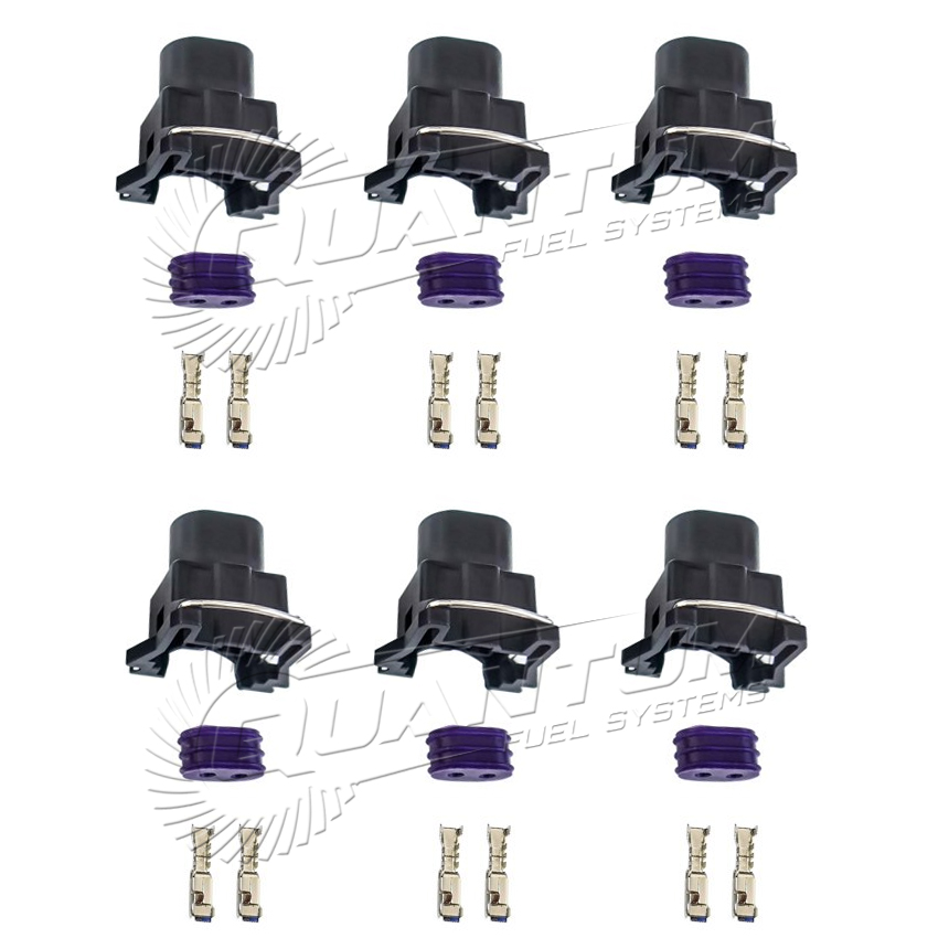 Injector Dynamics Terminal Connectors [6 pcs] for Bosch EV1 Female LS1